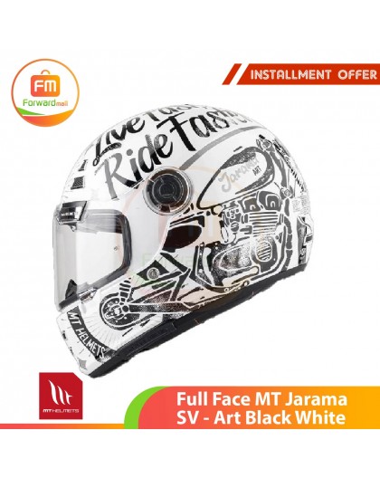 Full Face MT Jarama SV - Art Black White