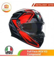 Full Face AGV K3 Compound Black Red