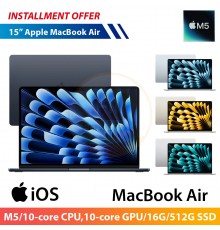 Apple MacBook Air 15"(M5/10‑core CPU,10‑core GPU/16G/512G SSD)