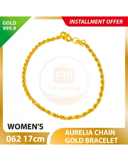 AURELIA CHAIN 999.9 GOLD BRACELET - 062 17cm