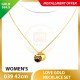 LOVE 999.9 GOLD NECKLACE SET 039: 42cm