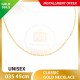 UNISEX CLASSIC 999.9 GOLD NECKLACE - 035: 45cm 