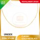 UNISEX CLASSIC 999.9 GOLD NECKLACE - 036: 51cm 