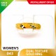 DUAL TEXTURE 999.9 GOLD RING - 043