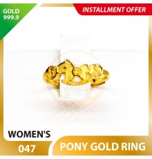 PONY 999.9 GOLD RING - 047