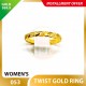 TWIST 999.9 GOLD RING - 053