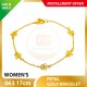 PETAL 999.9 GOLD BRACELET - 063 17cm