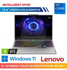 LENOVO LOQ 83JE00P8TW 15.6"(i7-13700HX/12G/512G SSD/RTX5050-8G/W11)