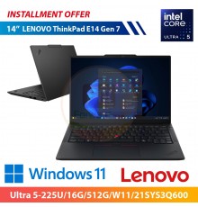 LENOVO ThinkPad E14 Gen 7 21SYS3Q600 14" (Ultra 5-225U/16G/512G/W11) 