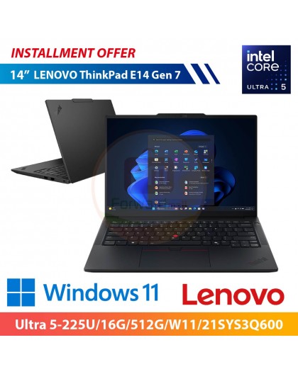 LENOVO ThinkPad E14 Gen 7 21SYS3Q600 14" (Ultra 5-225U/16G/512G/W11) 