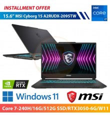 MSI Cyborg 15 A2RUDX-2095TW 15.6" (Core 7-240H/16G/512G SSD/RTX3050-6G/W11)