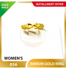 RIBBON 999.9 GOLD RING - 056
