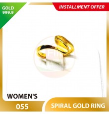 SPIRAL 999.9 GOLD RING - 055
