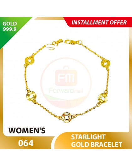 STARLIGHT 999.9 GOLD BRACELET - 064 17cm