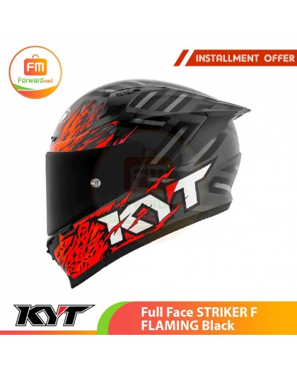 Full Face Striker F Flaming Black