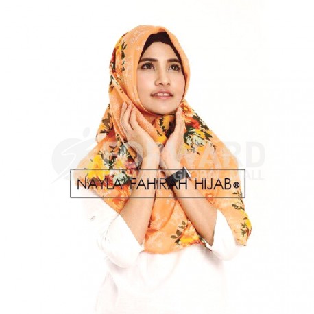 Pashmina Adillah Orange Kuning orange TW Forwardmall Pashmina Adillah Orange Kuning orange TW Forwardmall